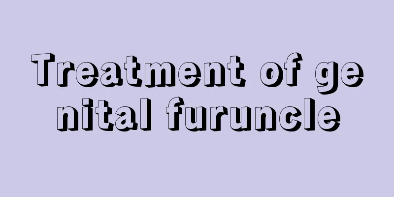 Treatment of genital furuncle