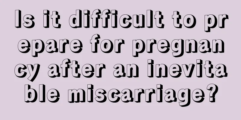 Is it difficult to prepare for pregnancy after an inevitable miscarriage?