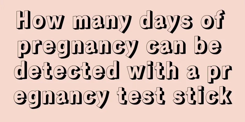 How many days of pregnancy can be detected with a pregnancy test stick