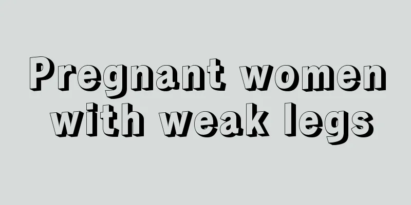 Pregnant women with weak legs