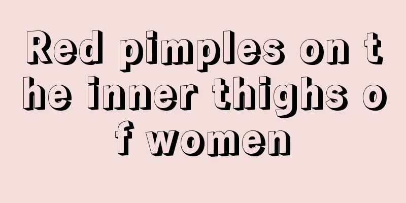 Red pimples on the inner thighs of women