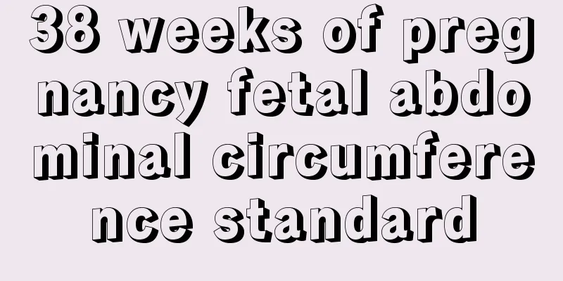 38 weeks of pregnancy fetal abdominal circumference standard