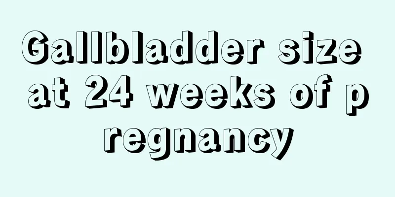 Gallbladder size at 24 weeks of pregnancy