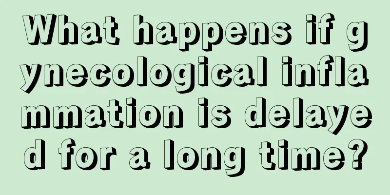 What happens if gynecological inflammation is delayed for a long time?