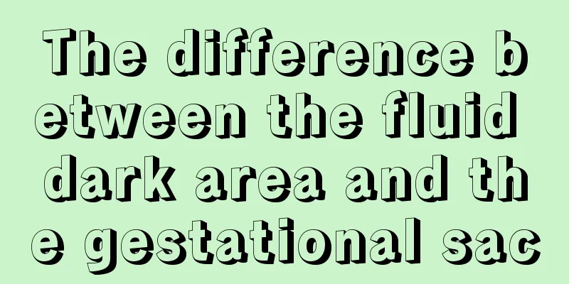 The difference between the fluid dark area and the gestational sac