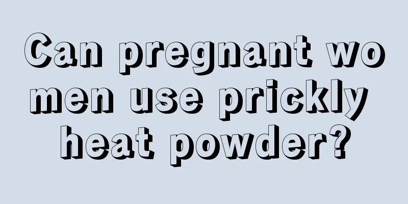 Can pregnant women use prickly heat powder?