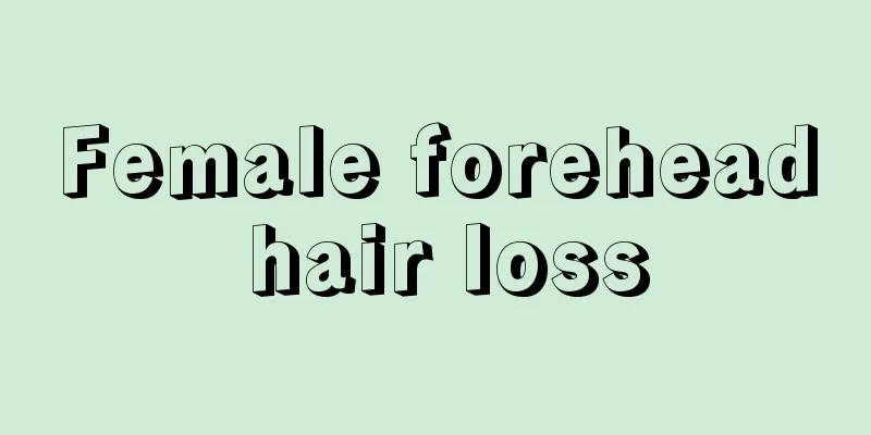 Female forehead hair loss