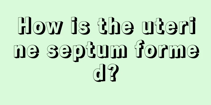 How is the uterine septum formed?