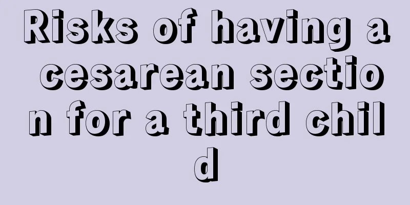 Risks of having a cesarean section for a third child