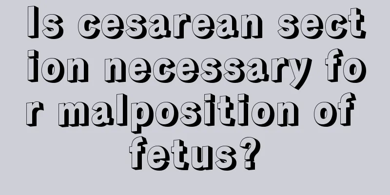 Is cesarean section necessary for malposition of fetus?