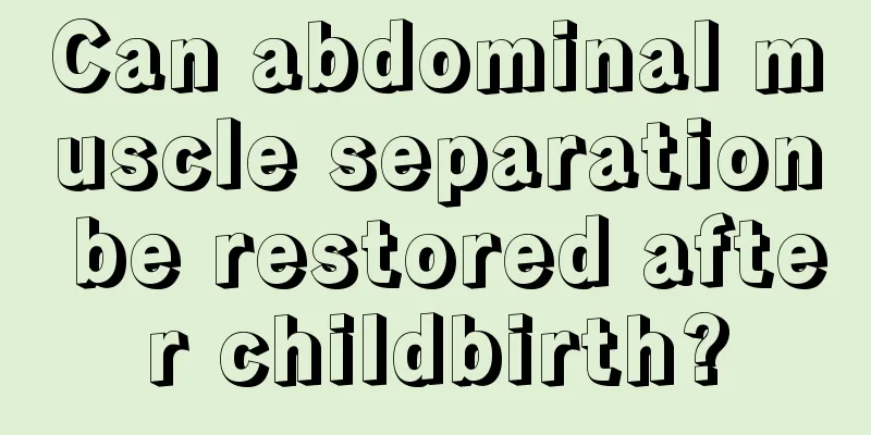 Can abdominal muscle separation be restored after childbirth?