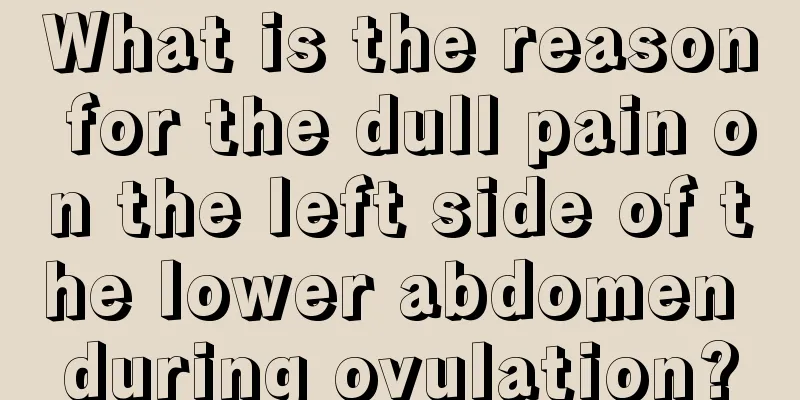 What is the reason for the dull pain on the left side of the lower abdomen during ovulation?