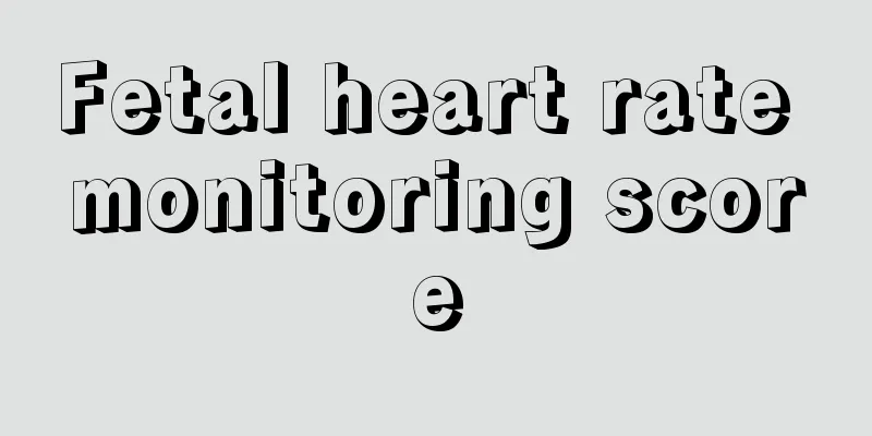 Fetal heart rate monitoring score