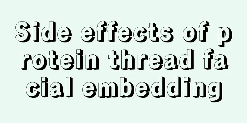 Side effects of protein thread facial embedding