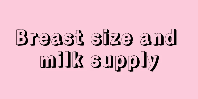 Breast size and milk supply