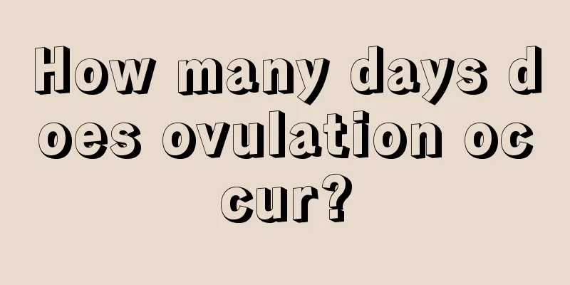 How many days does ovulation occur?