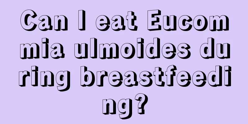 Can I eat Eucommia ulmoides during breastfeeding?