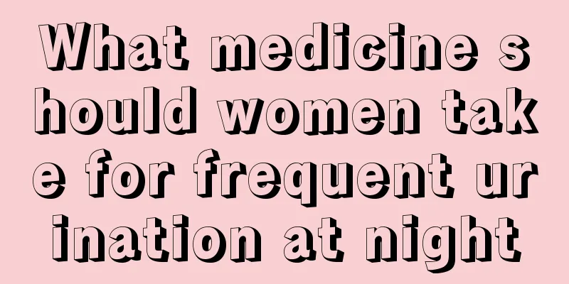 What medicine should women take for frequent urination at night