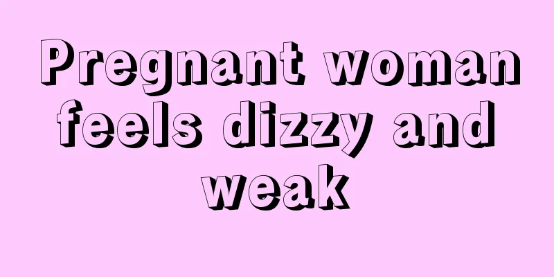 Pregnant woman feels dizzy and weak