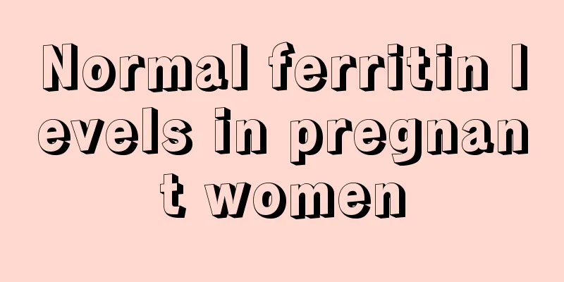 Normal ferritin levels in pregnant women