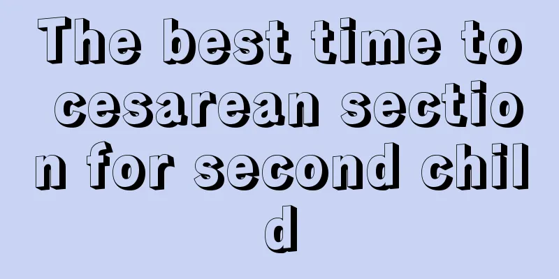 The best time to cesarean section for second child