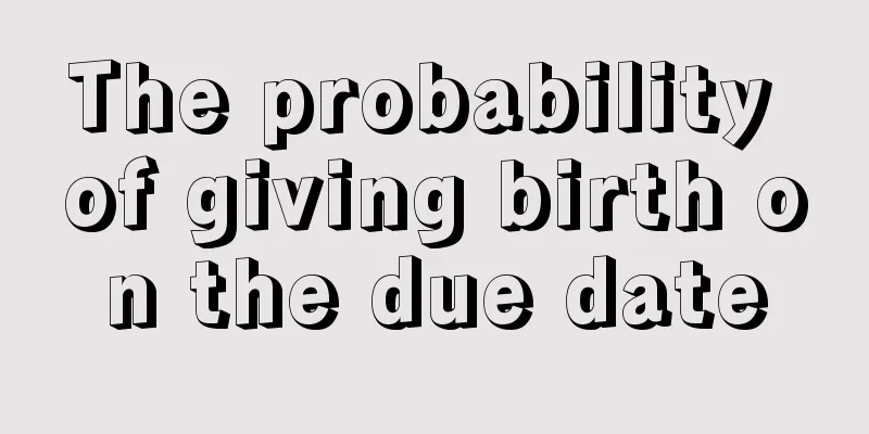 The probability of giving birth on the due date