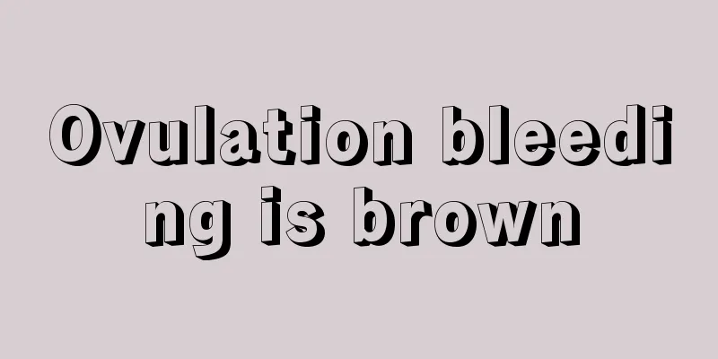 Ovulation bleeding is brown