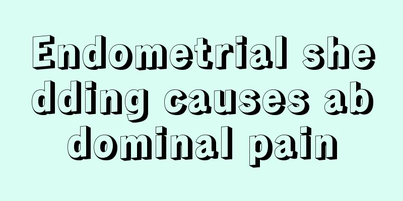 Endometrial shedding causes abdominal pain