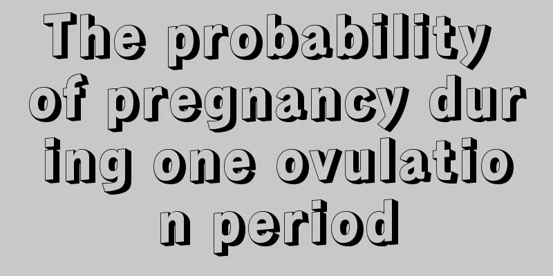 The probability of pregnancy during one ovulation period