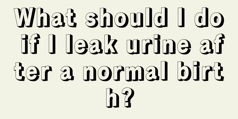 What should I do if I leak urine after a normal birth?