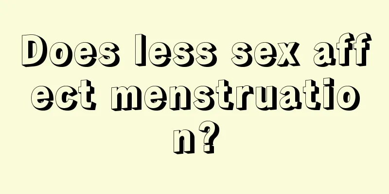 Does less sex affect menstruation?