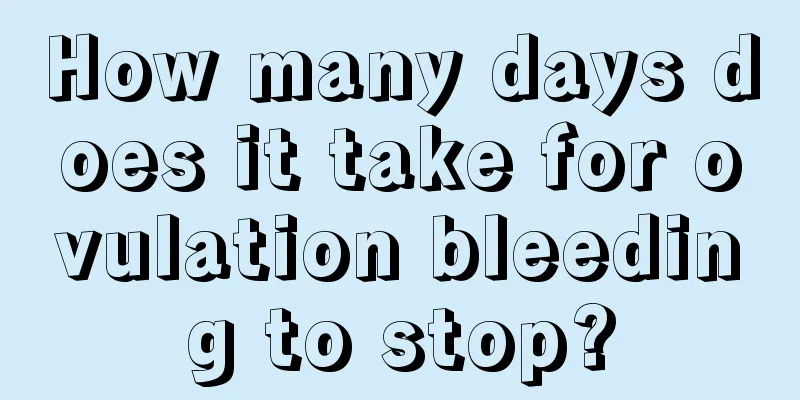 How many days does it take for ovulation bleeding to stop?