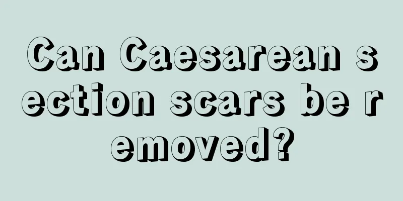 Can Caesarean section scars be removed?