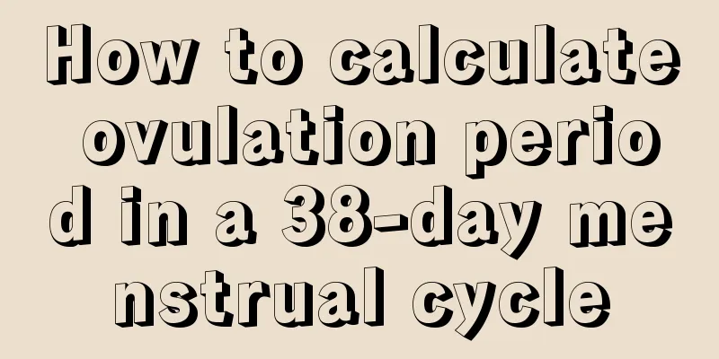 How to calculate ovulation period in a 38-day menstrual cycle