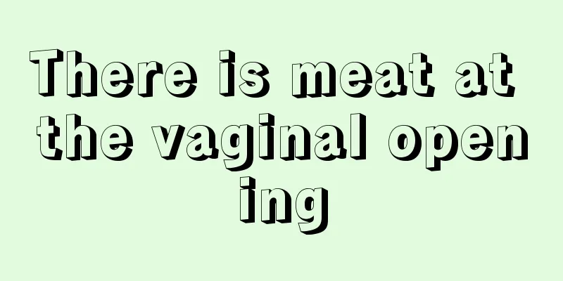 There is meat at the vaginal opening