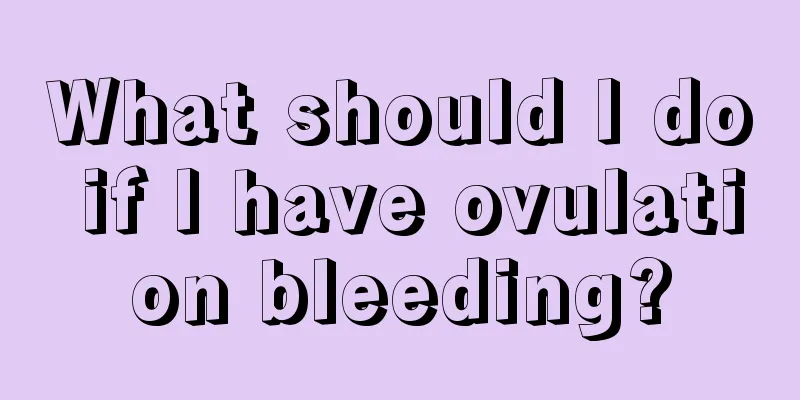 What should I do if I have ovulation bleeding?