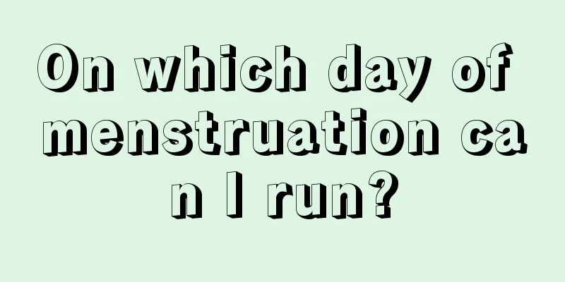 On which day of menstruation can I run?