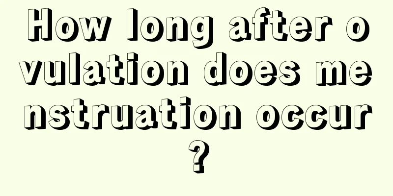 How long after ovulation does menstruation occur?