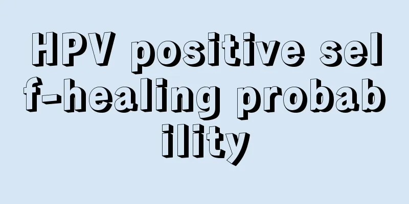 HPV positive self-healing probability