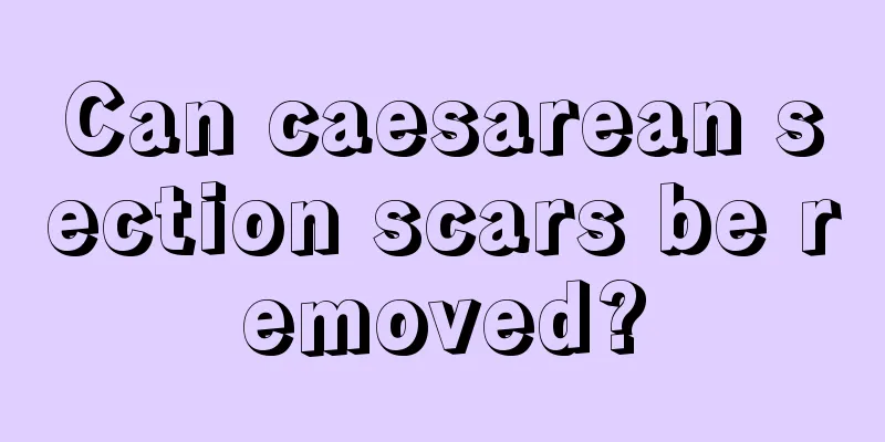 Can caesarean section scars be removed?