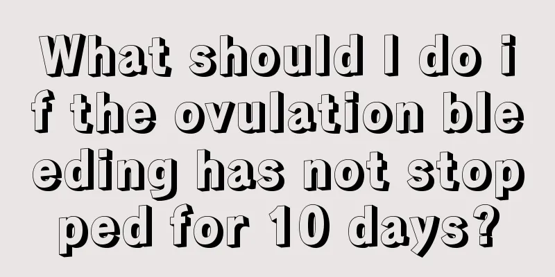 What should I do if the ovulation bleeding has not stopped for 10 days?