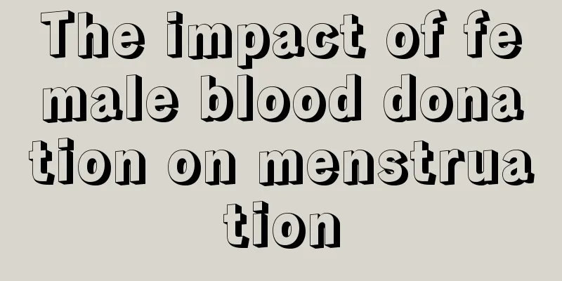 The impact of female blood donation on menstruation