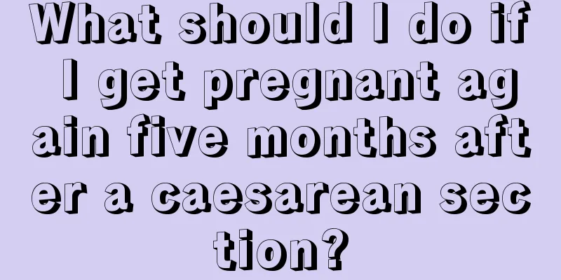 What should I do if I get pregnant again five months after a caesarean section?