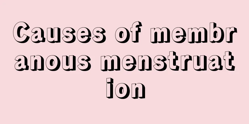 Causes of membranous menstruation