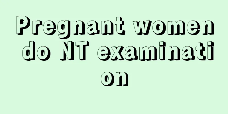 Pregnant women do NT examination