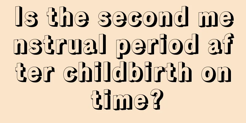 Is the second menstrual period after childbirth on time?