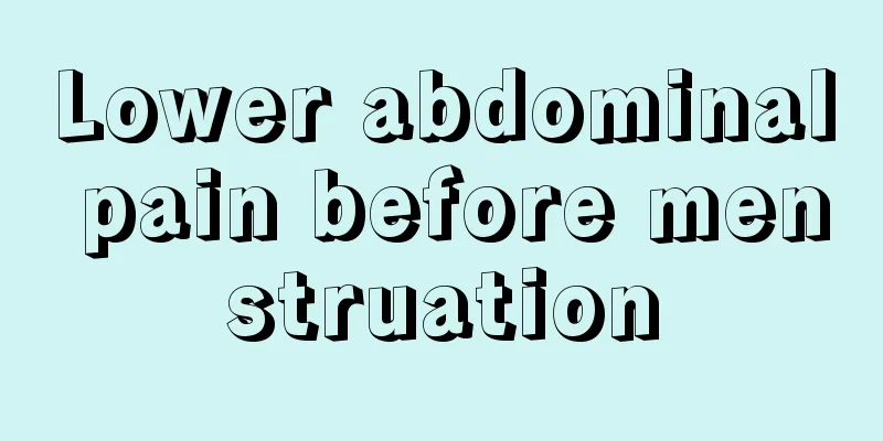 Lower abdominal pain before menstruation