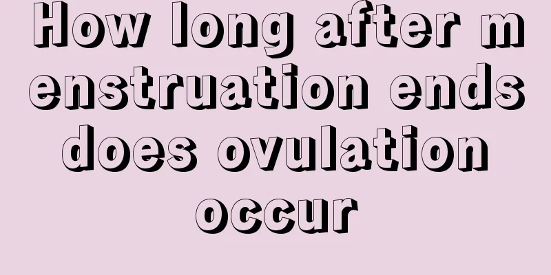 How long after menstruation ends does ovulation occur