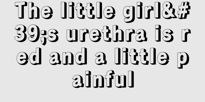 The little girl's urethra is red and a little painful