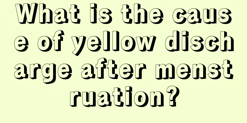 What is the cause of yellow discharge after menstruation?